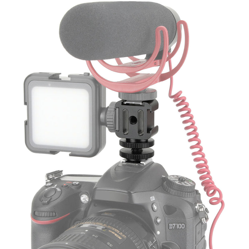 CAMVATE 3-Way Cold Shoe Mount with Cold Shoe Mount Adapter