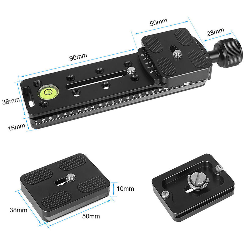 CAMVATE Slide Rail & Quick Release Plate Kit (5.5")