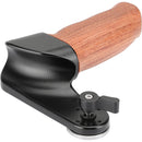 CAMVATE Ergonomic Wooden Hand Grip with ARRI Rosette M6 Thread Screw (Right Side)