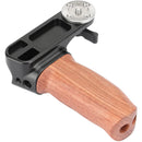 CAMVATE Ergonomic Wooden Hand Grip with ARRI Rosette M6 Thread Screw (Right Side)