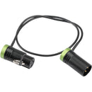 CAMVATE Right-Angle Low-Profile XLR 3-Pin Male to Right-Angle Low-Profile XLR 3-Pin Female Cable