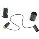 CAMVATE Right-Angle Low-Profile XLR 3-Pin Male to Right-Angle Low-Profile XLR 3-Pin Female Cable