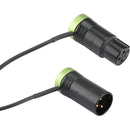 CAMVATE Right-Angle Low-Profile XLR 3-Pin Male to Right-Angle Low-Profile XLR 3-Pin Female Cable