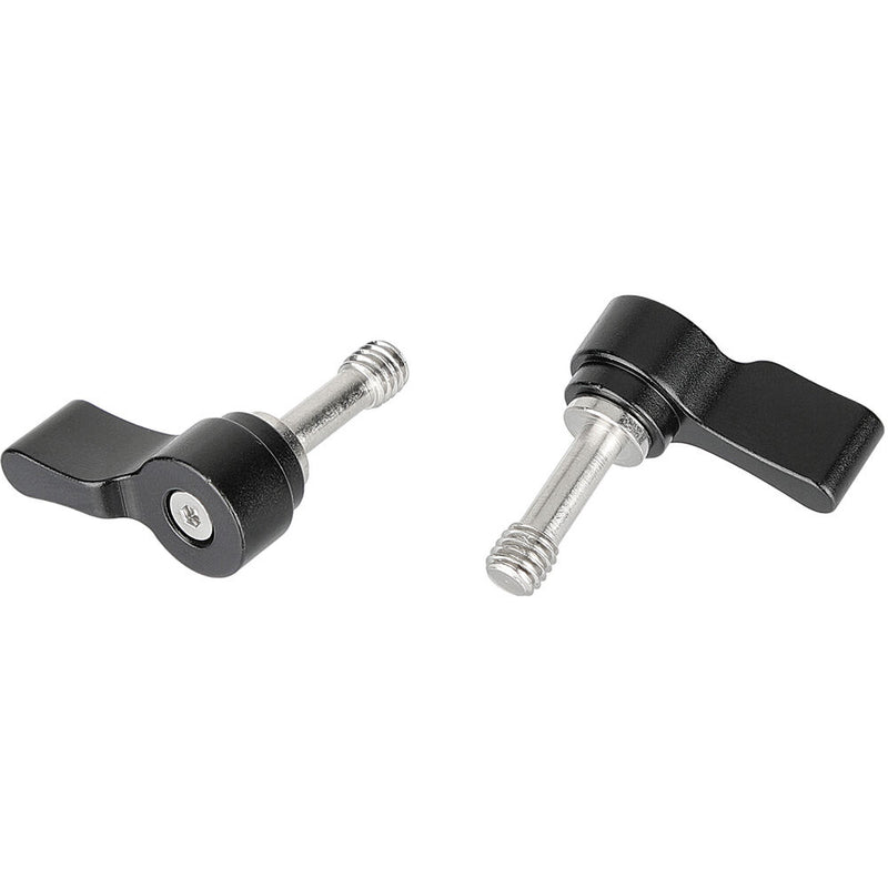 CAMVATE M6 Threading Ratchet Wingnut Assembly Rotating Knobs (Black, Pair)