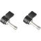 CAMVATE M6 Threading Ratchet Wingnut Assembly Rotating Knobs (Black, Pair)