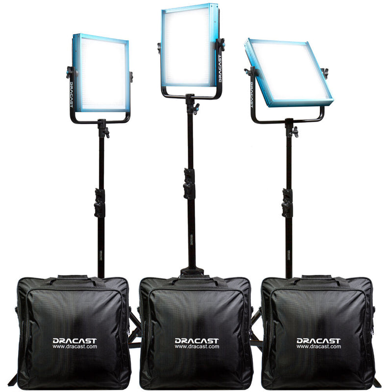 Dracast L1000 Plus Series Daylight LED 3-Light Kit