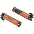 CAMVATE Leather NATO Clamp Handgrip Set (2-Pack, Brown/Black)