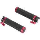 CAMVATE Rubber NATO Clamp Handgrip Set (2-Pack, Black/Red)