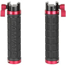 CAMVATE Rubber NATO Clamp Handgrip Set (2-Pack, Black/Red)