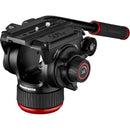 Manfrotto 504X Fluid Head & Carbon Fiber Tripod System with Mid-Level Spreader, Ultrasone Headphones & Amplifier