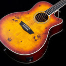 Washburn Deep Forest Burl ACE Acoustic/Electric Guitar (Amber Fade)