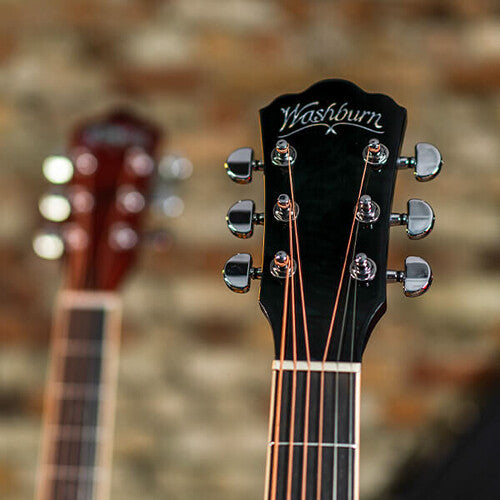 Washburn Deep Forest Burl ACE Acoustic/Electric Guitar (Black Fade)