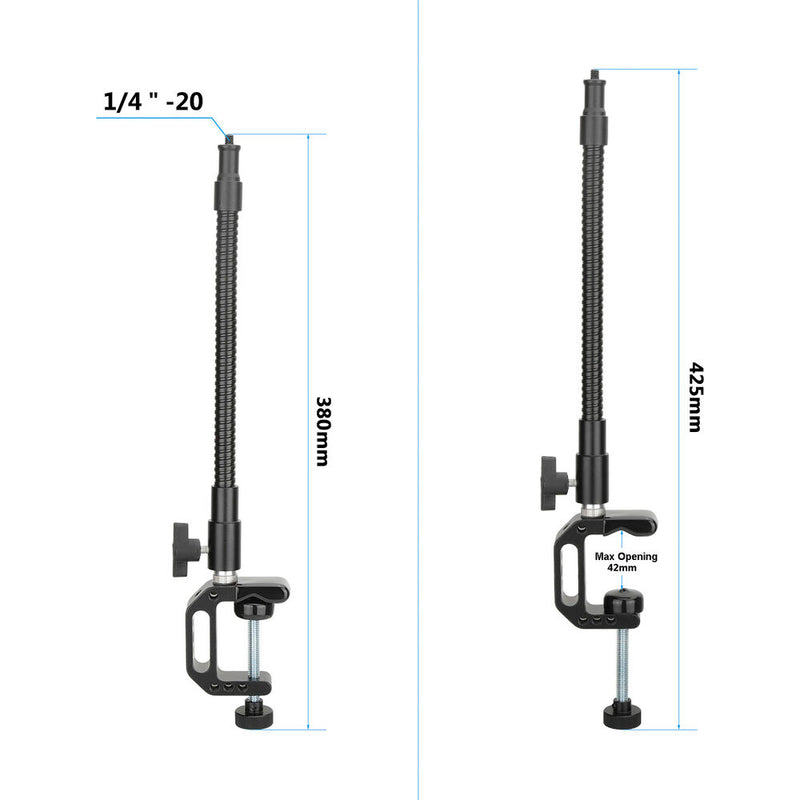 CAMVATE Flexible Gooseneck Arm with Heavy-Duty C-Clamp