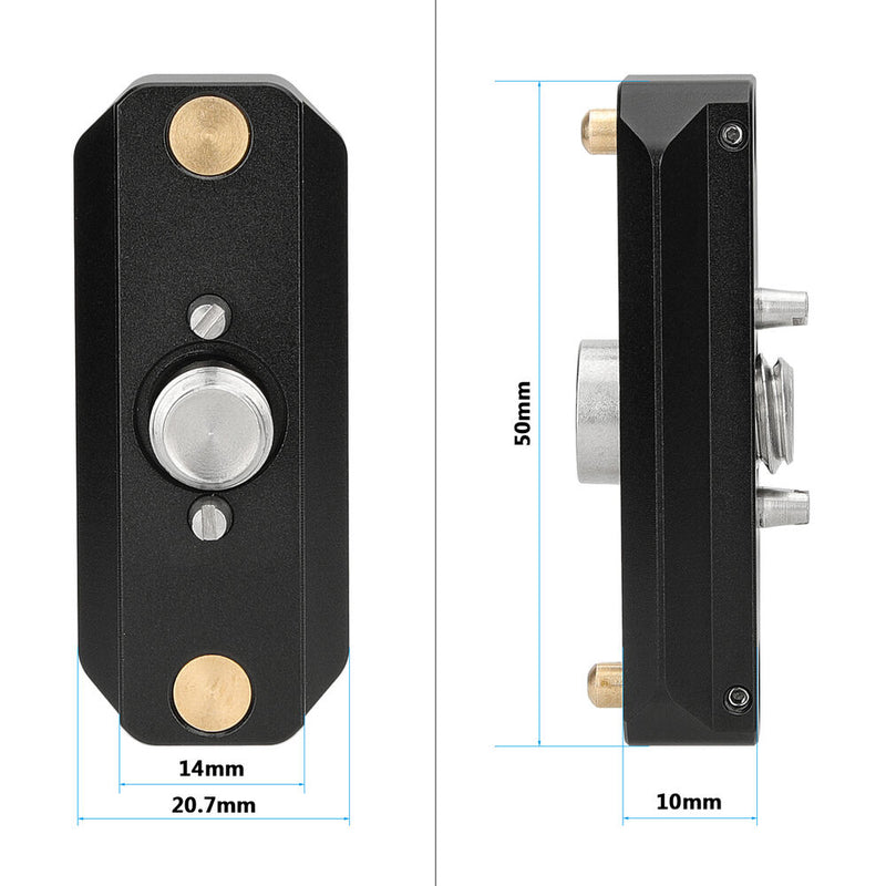 CAMVATE Quick Release NATO Safety Rail with 3/8"-16 ARRI Locating Screw (2")