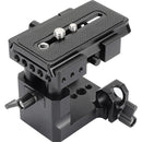 CAMVATE Quick Release 15mm Rod Clamp Mount and Top Plate Bundle