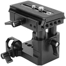 CAMVATE Quick Release 15mm Rod Clamp Mount and Top Plate Bundle