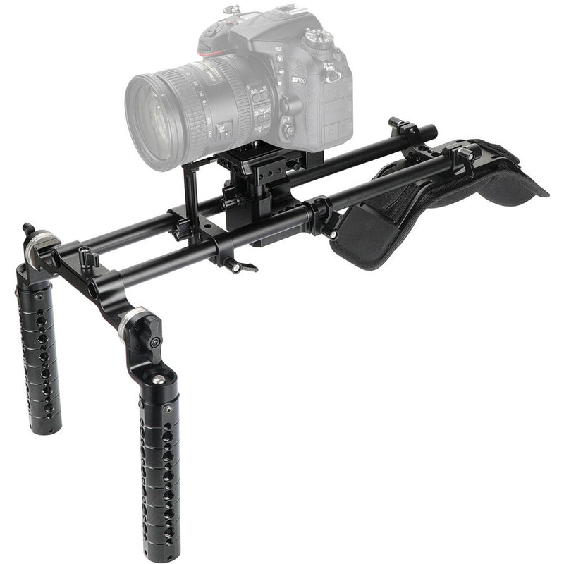 CAMVATE Handheld Shoulder Mount Rig with Manfrotto Quick Release Baseplate