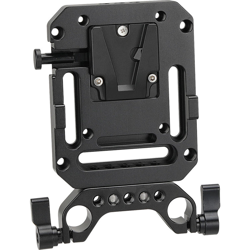 CAMVATE V-Mount Quick Release Plate with 15mm Dual-Rod Clamp