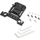 CAMVATE V-Mount Quick Release Plate with 19mm Dual-Rod Clamp