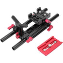 CAMVATE Universal Tripod Mount Rig with Manfrotto Quick Release Plate & Lens Support