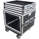 ProX T-8RSP Shockproof ATA Amp Rack Flight Case (20" Depth, 8 RU)