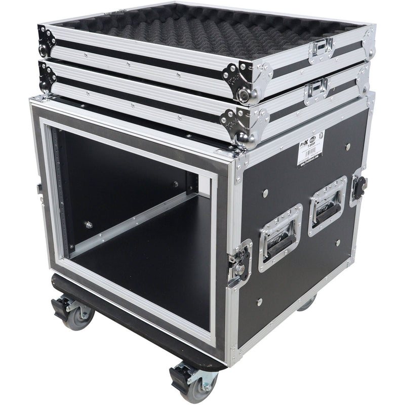 ProX T-8RSP Shockproof ATA Amp Rack Flight Case (20" Depth, 8 RU)