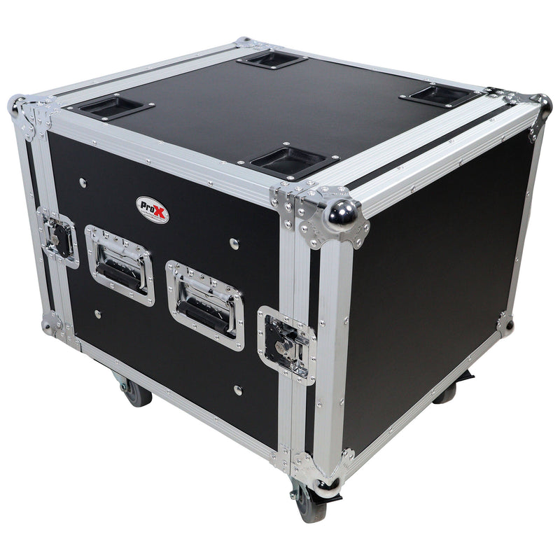 ProX T-8RSP Shockproof ATA Amp Rack Flight Case (20" Depth, 8 RU)