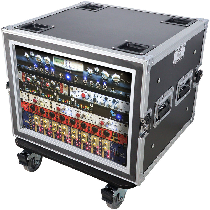 ProX T-8RSP Shockproof ATA Amp Rack Flight Case (20" Depth, 8 RU)