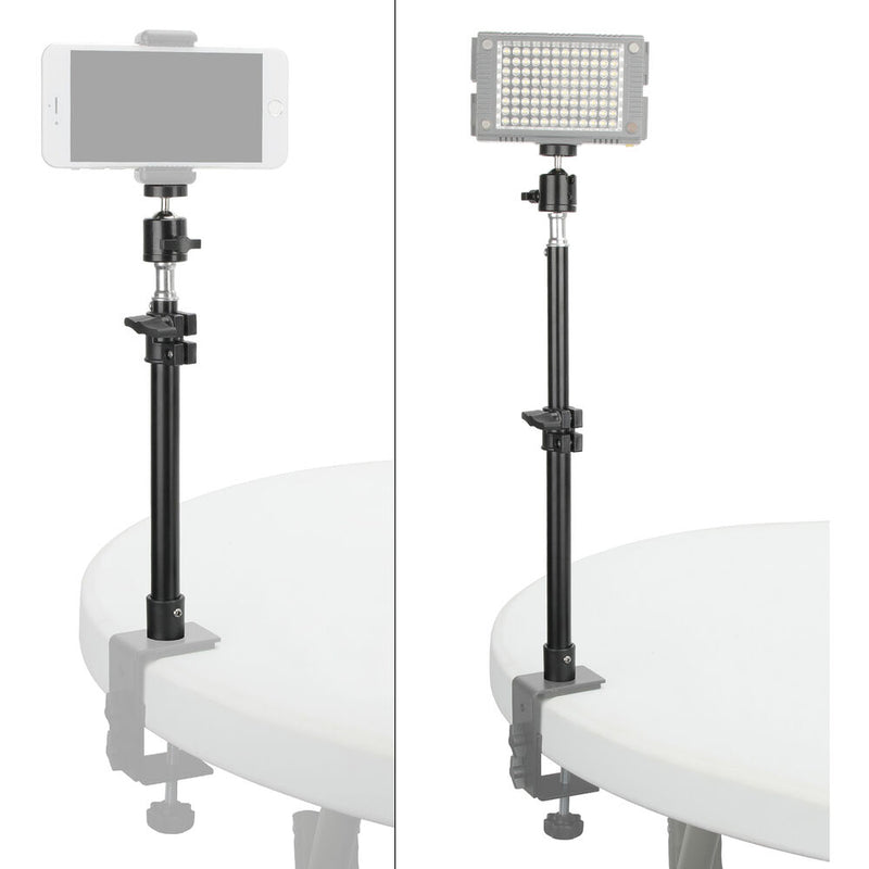 CAMVATE Height Adjustable Stand with Ball Head for Desk Clamps