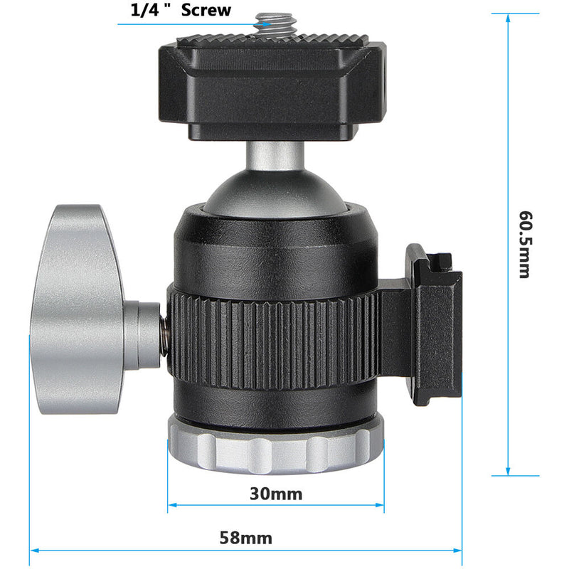 CAMVATE C3004 Multi-Function Ball Head with Double Shoe Mounts