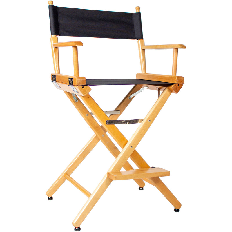 Filmcraft Pro Series Medium Director's Chair (24", Natural Frame, Black Canvas)