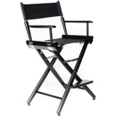 Filmcraft Pro Series Medium Director's Chair (24", Black Frame, Black Canvas)