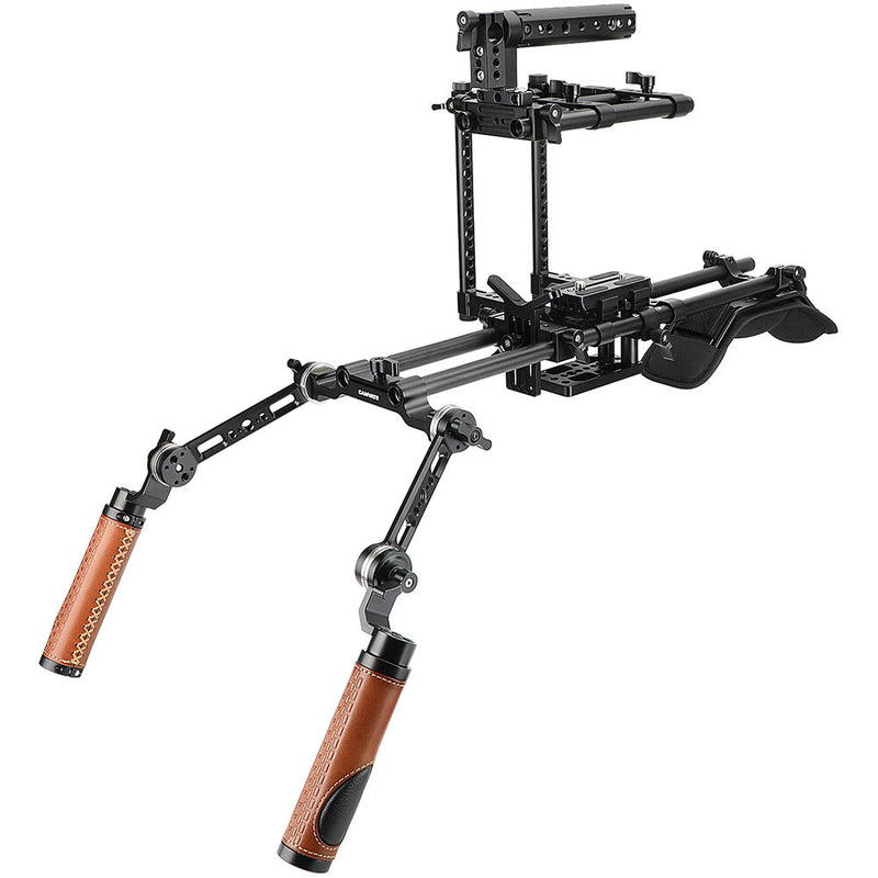 CAMVATE Pro Shoulder Rig Bundle with Adjustable Half Camera Cage