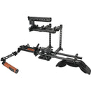 CAMVATE Pro Shoulder Rig Bundle with Adjustable Half Camera Cage