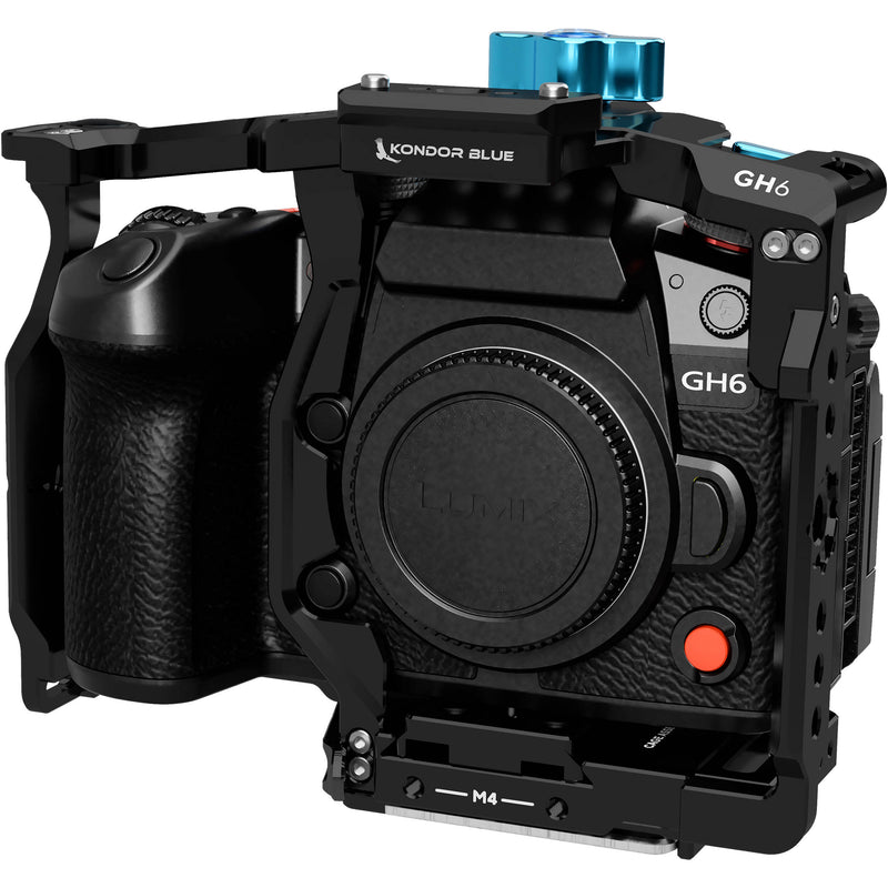 Kondor Blue Camera Cage for Panasonic Lumix GH6 (Raven Black)