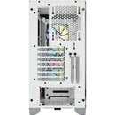 Corsair iCUE 4000X RGB Mid-Tower ATX Desktop Case (White)