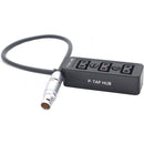 DigitalFoto Solution Limited Power Splitter Cable with 6-Pin LEMO 14.8V Output to D-Tap (11.8")