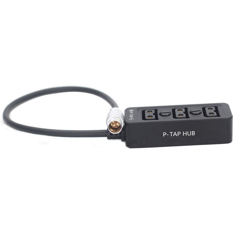 DigitalFoto Solution Limited Power Splitter Cable with 6-Pin LEMO 14.8V Output to D-Tap (11.8")