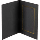 Tap Profit Line T-50 Portrait Folders (25-Pack, Black/Gold, 4 x 6")