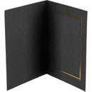 Tap Profit Line T-50 Portrait Folders (25-Pack, Black/Gold, 5 x 7")