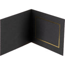 Tap Profit Line T-50 Portrait Folders (25-Pack, Black/Gold, 6 x 4")