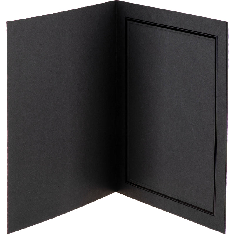 Tap Profit Line T-50 Portrait Folders (25-Pack, Black, 8 x 10")