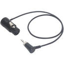 DigitalFoto Solution Limited 3.5mm TRS Right-Angle to Short XLR Female Audio Cable, Locking (1.6')