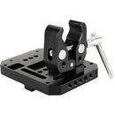 CAMVATE Crab Clamp with V-Lock Quick Release Battery Plate with 75 x 75 VESA (Female)