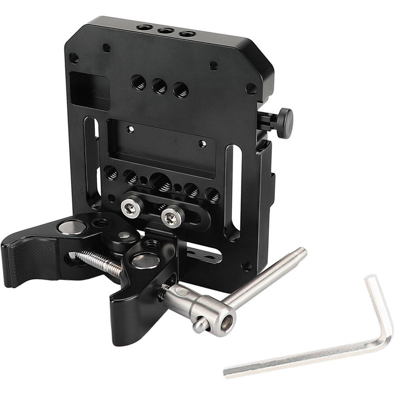 CAMVATE Crab Clamp with V-Lock Quick Release Battery Plate with 75 x 75 VESA (Female)