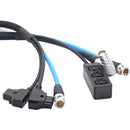 DigitalFoto Solution Limited D-Tap to 8-Pin LEMO with Canare 12G-SDI Cable & D-Tap Splitter (6.5')