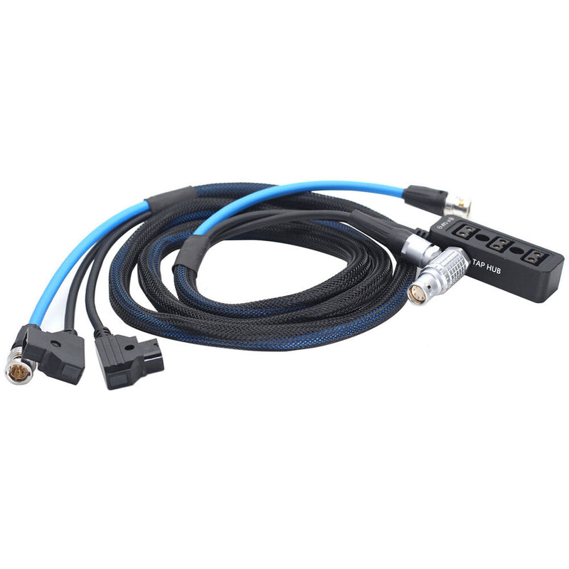 DigitalFoto Solution Limited D-Tap to 8-Pin LEMO with Canare 12G-SDI Cable & D-Tap Splitter (6.5')