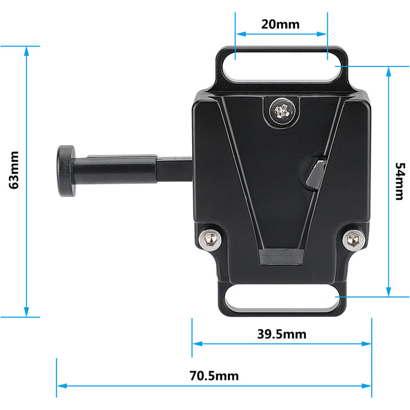 CAMVATE Crab Clamp with Mini V-Lock Quick Release and Belt Clip