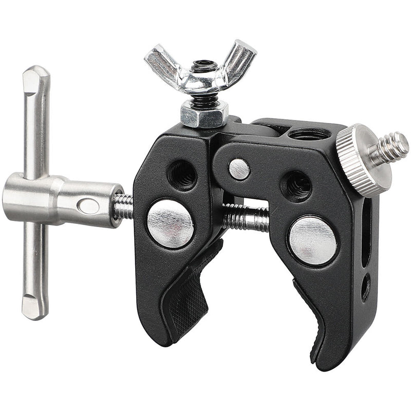 CAMVATE Universal Super Clamp with 1/4"-20 Screw Adapter & 1/4"-20 Wing Nut