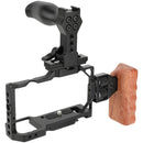 CAMVATE Full Camera Cage Bundle with Top & Left-Side Handgrips for Sony ZV-E10